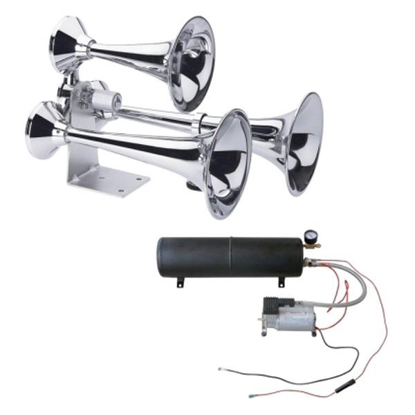 United Pacific® - Classic Style 3 Trumpet Train Horn Kit