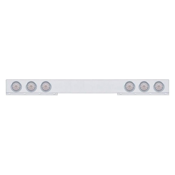 United Pacific® - 4" Rear Light Bar with Six 4" LED Lights and Visors