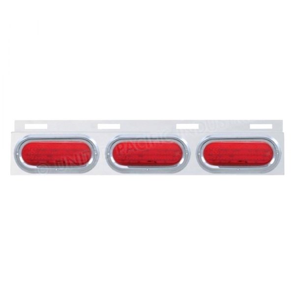United Pacific® - Top Mud Flap Plate with Three 60 LED Lights
