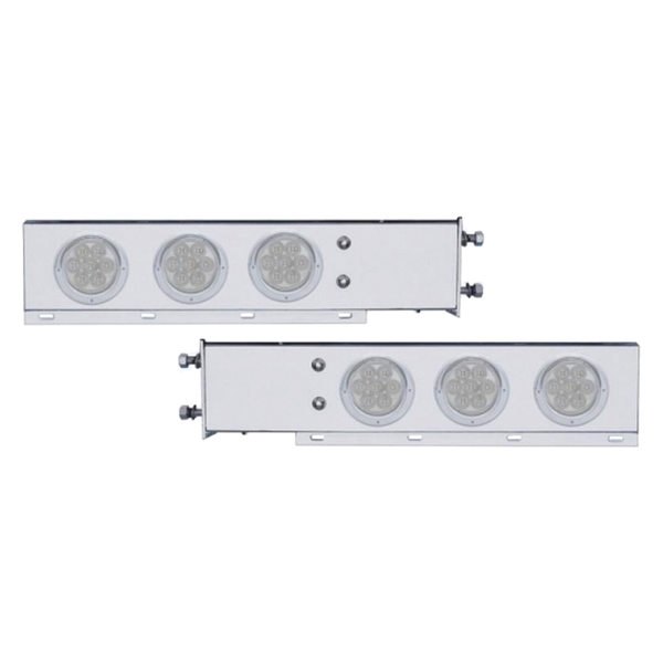 United Pacific® - 4" Spring Loaded Light Bars with Six 4" LED Lights