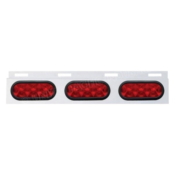 United Pacific® - Top Mud Flap Plate with Three 10 LED Lights