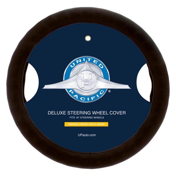 United Pacific® - Premium Comfort Grip Brown Steering Wheel Cover