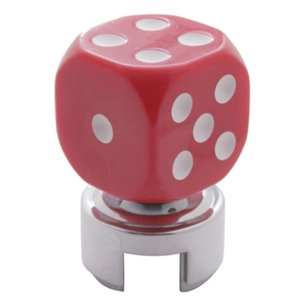 United Pacific® - 13/15/18 Speed Red Dice Gearshift Knob with Mounting Adapter