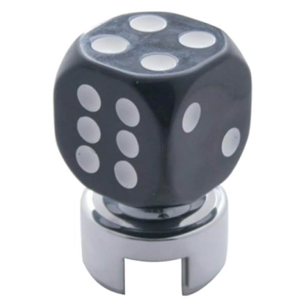 United Pacific® - 13/15/18 Speed Black Dice Gearshift Knob with Mounting Adapter