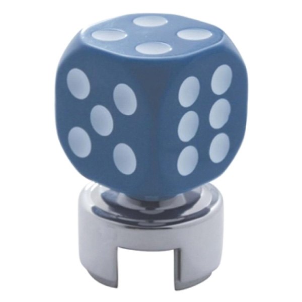 United Pacific® - 13/15/18 Speed Blue Dice Gearshift Knob with Mounting Adapter