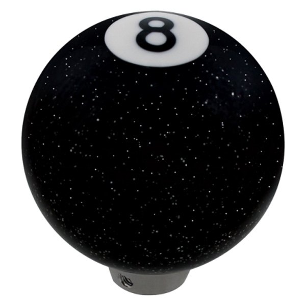 United Pacific® - Black Glitter "8" Billiard Ball Gearshift Knob