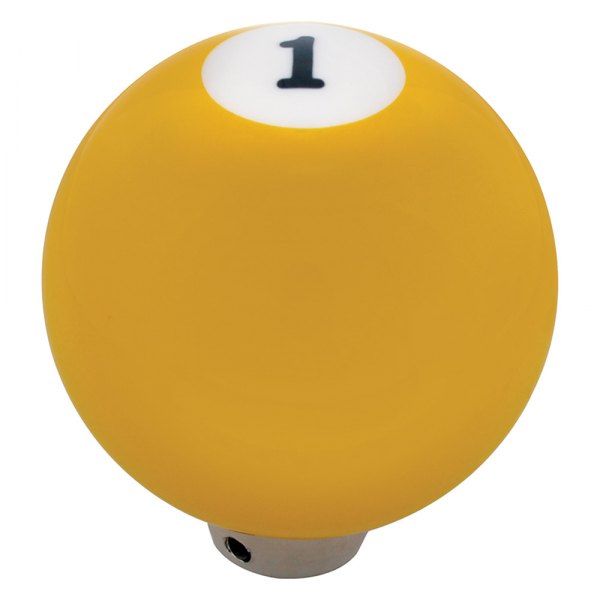 United Pacific® - Yellow "1" Billiard Ball Gearshift Knob