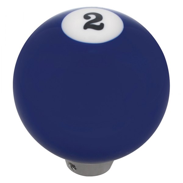 United Pacific® - Blue "2" Billiard Ball Gearshift Knob