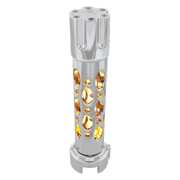 United Pacific® - Austin Chrome 13/15/18 Speed Shift Knob with High Power Amber Led