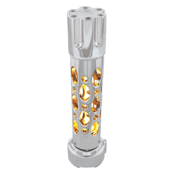 United Pacific® - Austin Chrome 9-Speed Shift Knob with High Power Amber Led