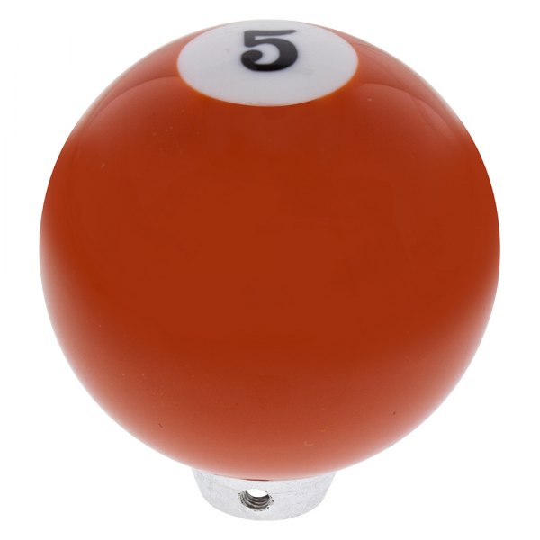 United Pacific® - Orange "5" Billiard Ball Gearshift Knob