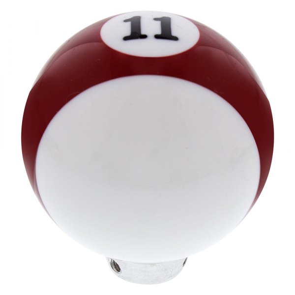 United Pacific® - Red Striped "11" Billiard Ball Gearshift Knob