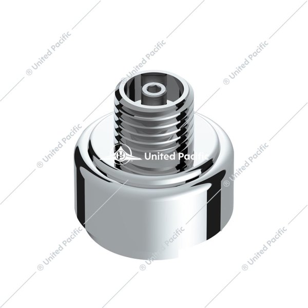 United Pacific® - M30X3.5 Thread-On Gearshift Knob Chrome Vertical Mounting Adapter For Eaton Fuller Style 9/10 Speed