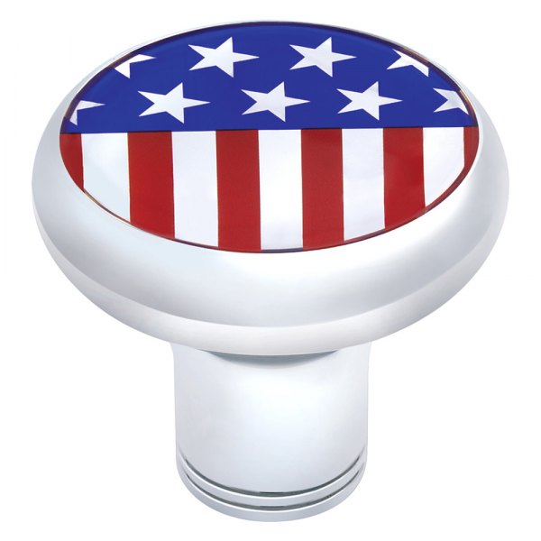 United Pacific® - Chrome Thread-On Shift Knob with US Flag