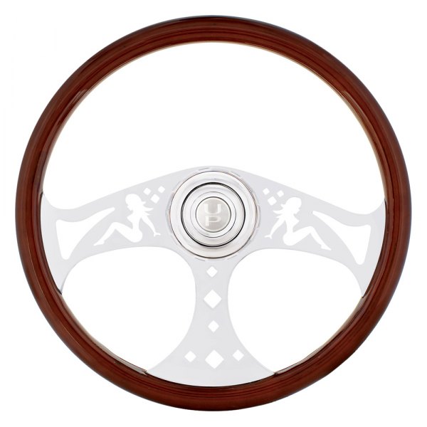 United Pacific® - Lady Style Wood Steering Wheel Kit