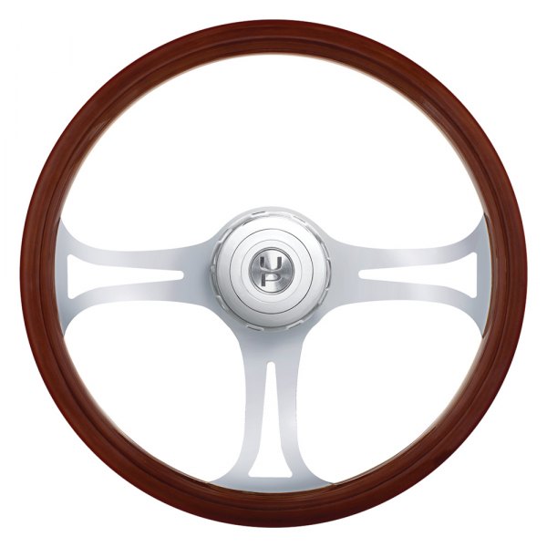 United Pacific® - Blade Wood Steering Wheel Kit