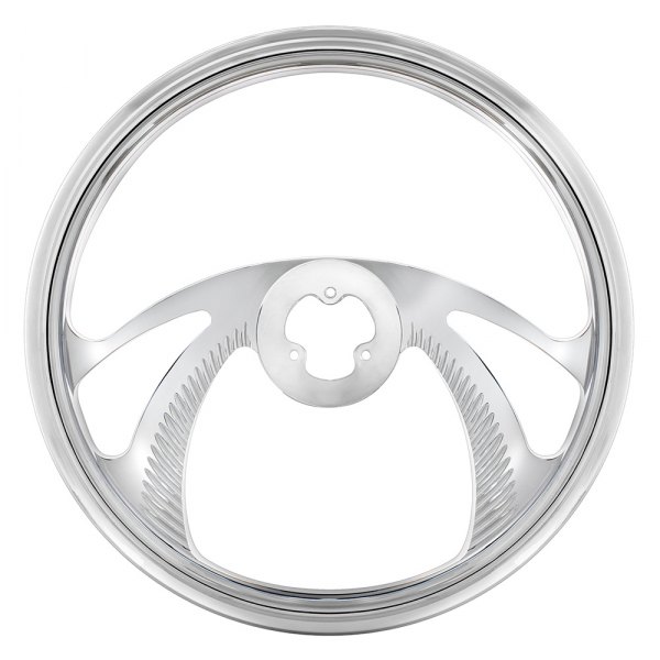 United Pacific® - Scorpion Style Chrome Aluminum Steering Wheel