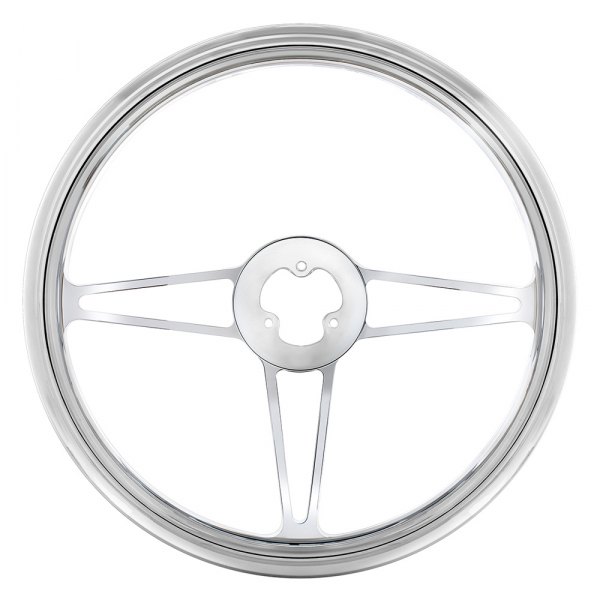 United Pacific® - Chrome Aluminum Steering Wheel