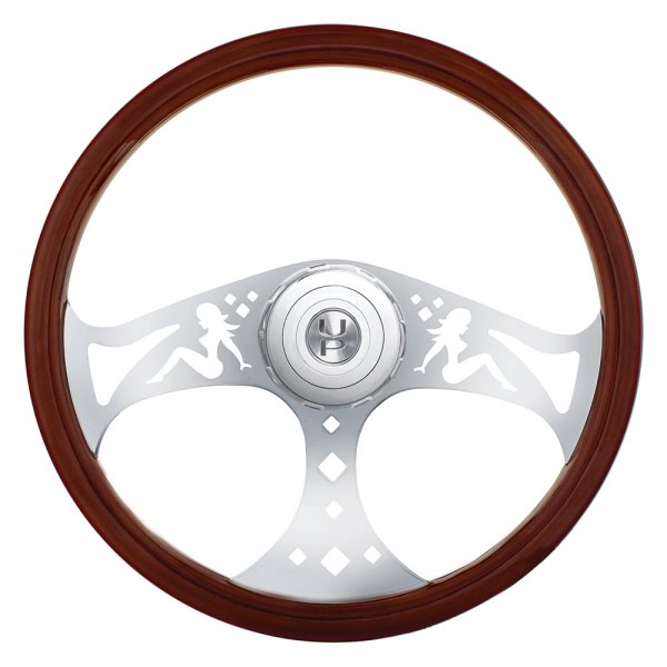 United Pacific® - Lady Style Wood Steering Wheel Kit