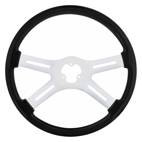 United Pacific® - Style Carbon Black Woodgrain Steering Wheel