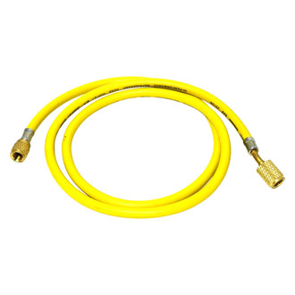 Universal Air Conditioner® - 72" Yellow R-134a Charging Hose with Male 14 mm x 1/2" Acme Fittings