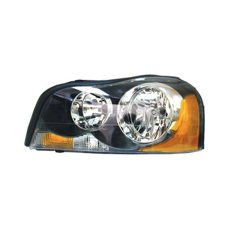URO Parts® - Driver Side Black Headlight