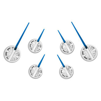 US Speedo® - Speedometer Needle Kit with Satin Hub, Blue