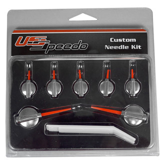 US Speedo® - Speedometer Needle Kit with Chrome Hub, Red