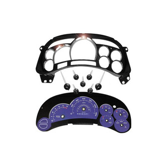 US Speedo® - Escalade Edition Gauge Face Kit with Chrome Lens, Purple, 120 MPH