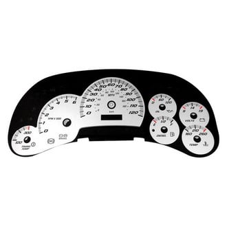 US Speedo® - Daytona Edition Gauge Face Kit with Blue Night Lettering Color, White, 120 MPH