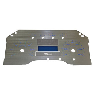 US Speedo® - Stainless Steel Gauge Face Kit with Blue Numbers