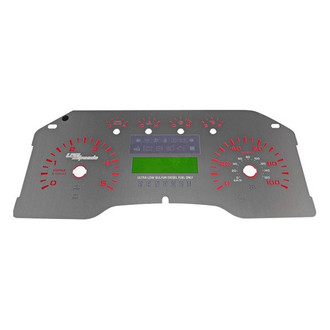 US Speedo® - Stainless Steel Gauge Face Kit with Red Numbers