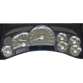 US Speedo® - Stainless Steel Gauge Face Kit with White Numbers