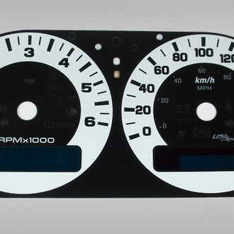 US Speedo® - Daytona Edition Gauge Face Kit, White