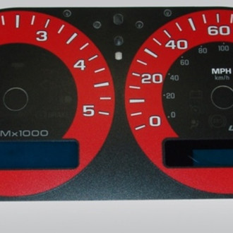 US Speedo® - Daytona Edition Gauge Face Kit, Red