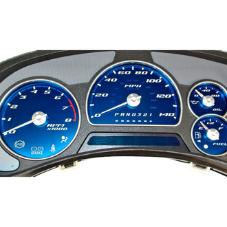 US Speedo® - Aqua Edition Gauge Face Kit, 140 MPH, 8000 RPM
