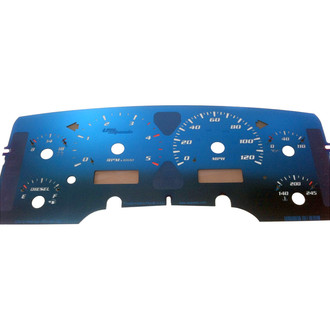 US Speedo® - Aqua Edition Gauge Face Kit, 120 MPH, 5000 RPM
