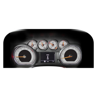 US Speedo® - Daytona Edition Gauge Face Kit, Silver, 140 MPH