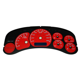 US Speedo® - Daytona Edition Gauge Face Kit, Red, 100 MPH