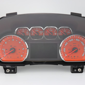 US Speedo® - Daytona Edition Gauge Face Kit, Orange, 140 MPH