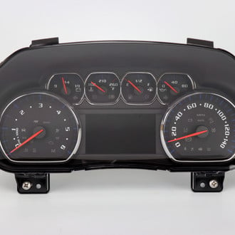 US Speedo® - Daytona Edition Gauge Face Kit, Black, 140 MPH