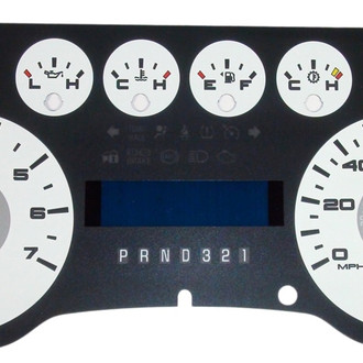 US Speedo® - Daytona Edition Gauge Face Kit with OEM Night Lettering Color, Red, 120 MPH