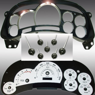 US Speedo® - Escalade Edition Gauge Face Kit (LED Ready), White, 120 MPH