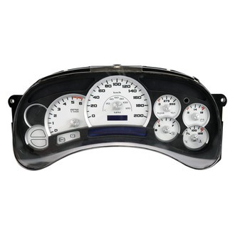 US Speedo® - Escalade Edition Gauge Face Kit, Blue, 200 KMH