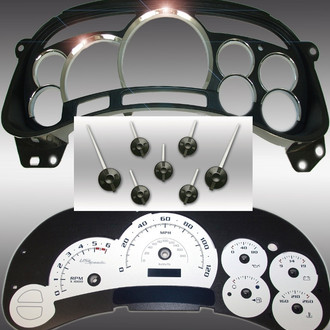 US Speedo® - Escalade Edition Gauge Face (LED Ready), White, 120 MPH