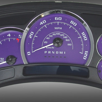 US Speedo® - Escalade Edition Gauge Face, Purple, 120 MPH