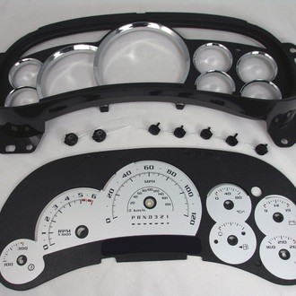 US Speedo® - Escalade Edition Gauge Face (LED Ready), Silver, 120 MPH