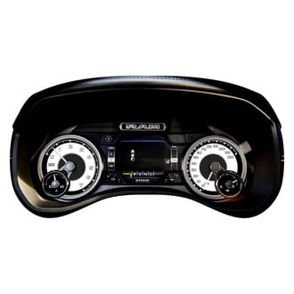 US Speedo® - Daytona Edition Gauge Face Kit with White Night Lettering Color, Black, 120 MPH, 7000 RPM