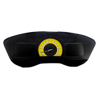 US Speedo® - Daytona Edition Gauge Face Kit, White, 130 MPH