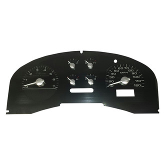 US Speedo® - Stealth Edition Gauge Face Kit, 120 MPH